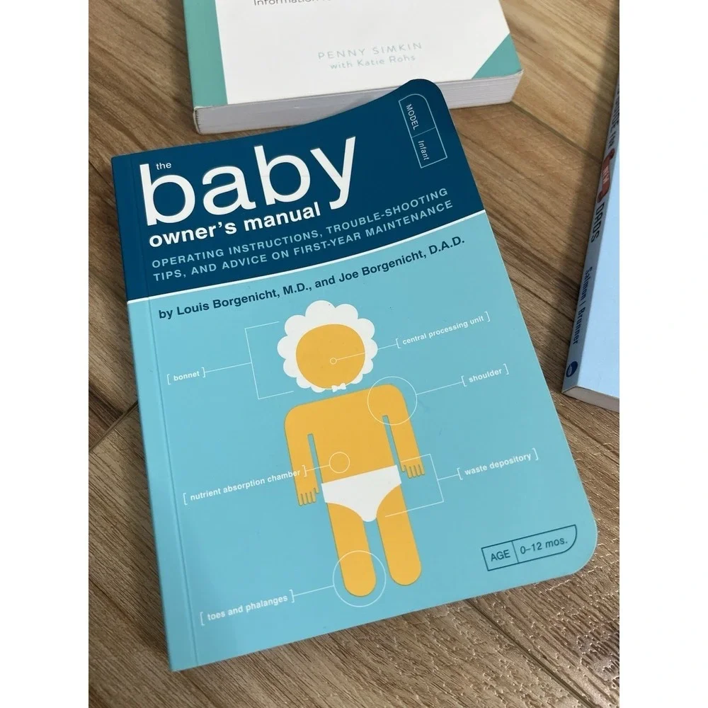Lot (3) New Parent Baby Book Nursing Birth‎ New Dad Owner's Manual Shower Gift